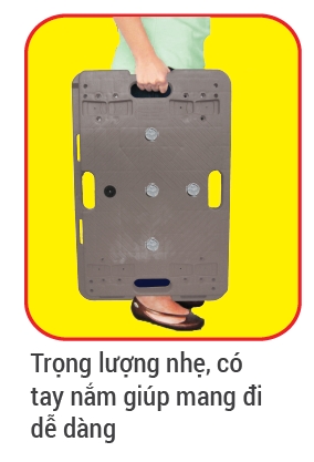 Xe đẩy hàng không tay Dolly FB Pro-skate nối được Happy Move  100kg