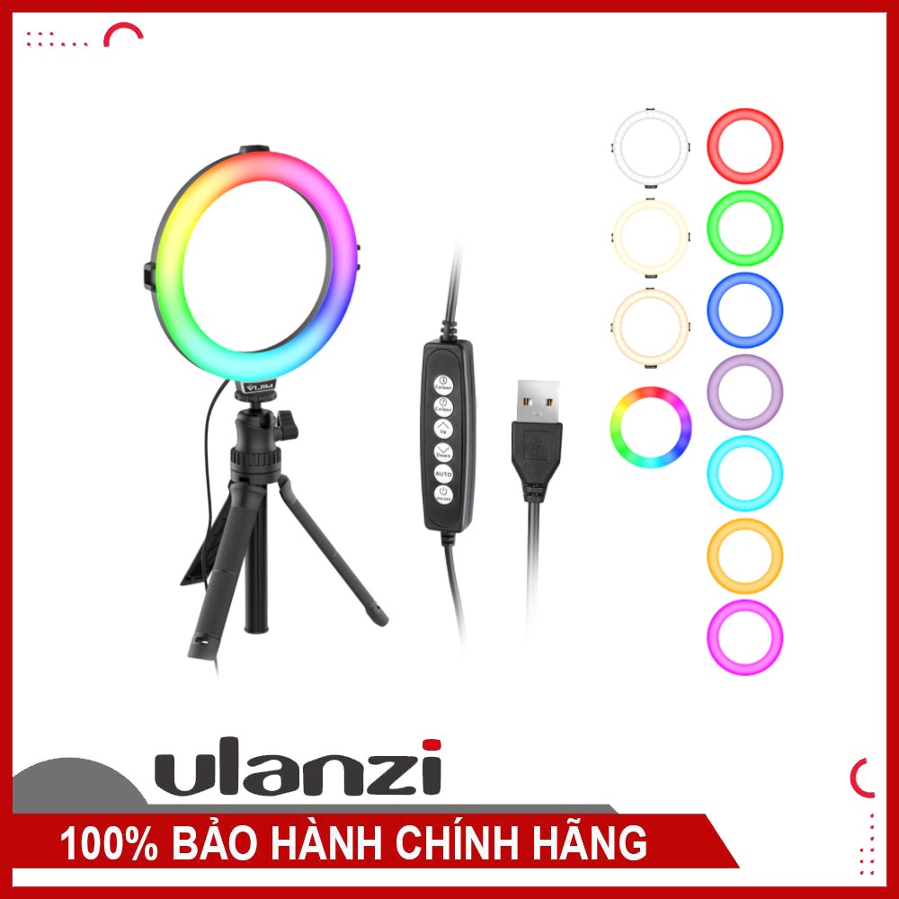 ULANZI K9 RGB - HÀNG CHÍNH HÃNG - Đèn LED đổi màu Ring Light Stand + Phone Holder