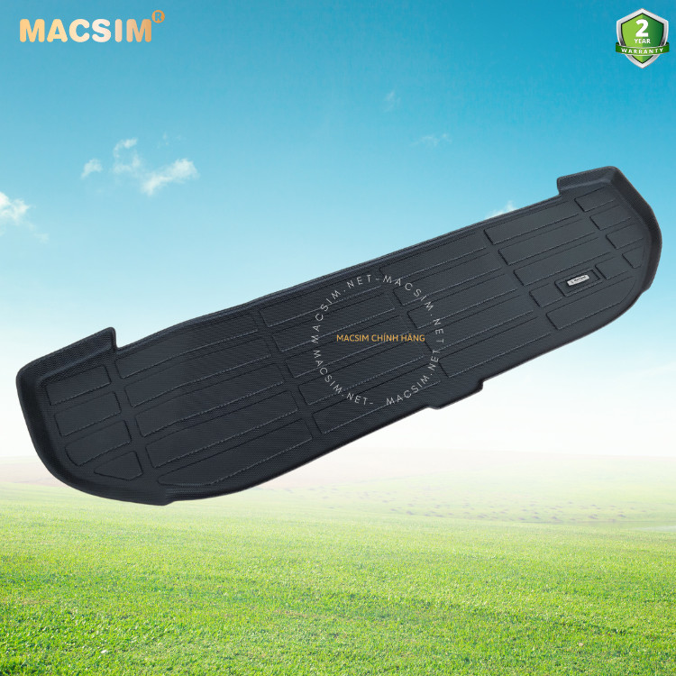 Thảm lót cốp Kia carens 2023+ nhãn hiệu Macsim chất liệu tpv cao cấp màu đen