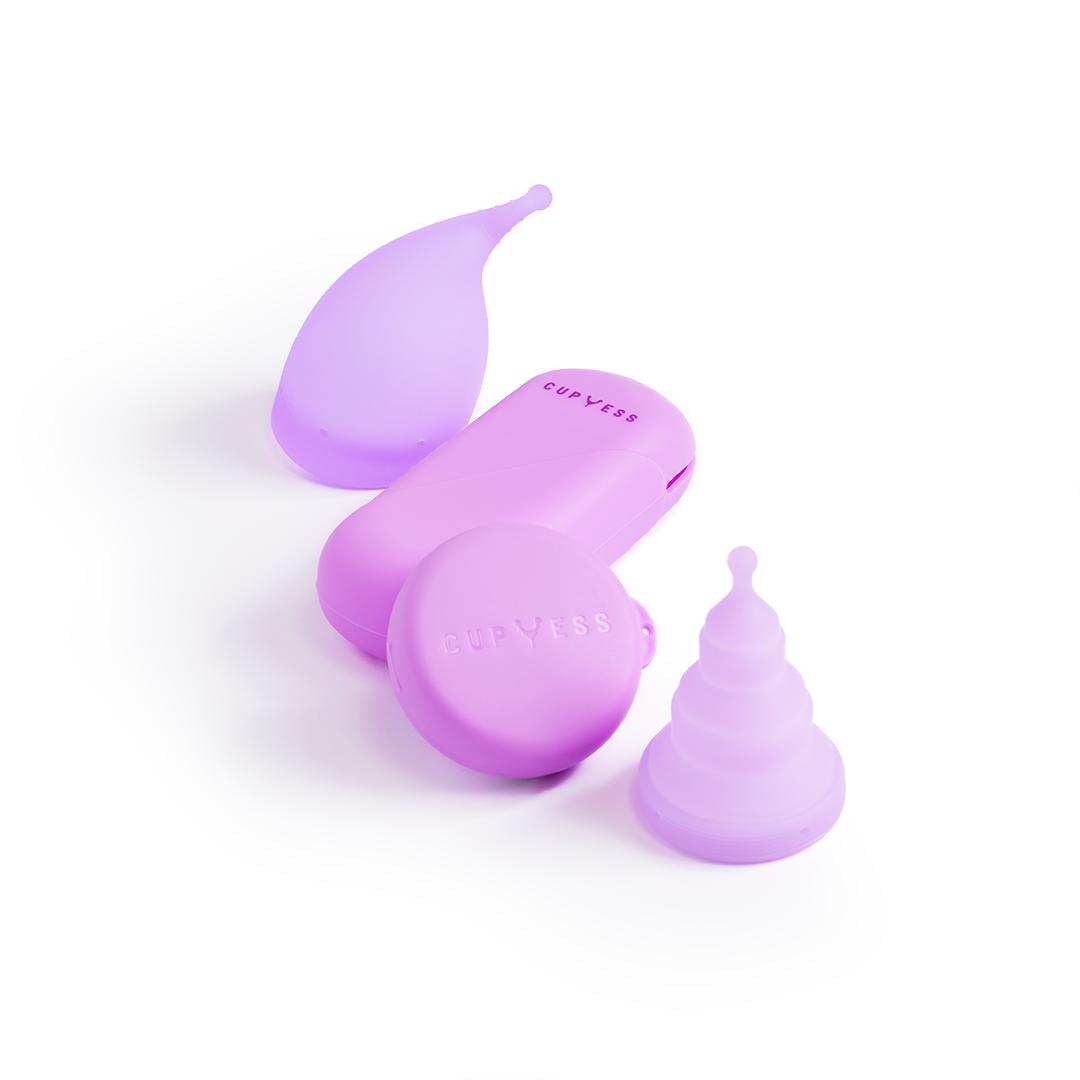 COMBO Cốc nguyệt san Cup Yess chính hãng – Gấp gọn Z Cup cỡ S (15ml) &amp; Tiêu chuẩn S Cup cỡ S (30ml)