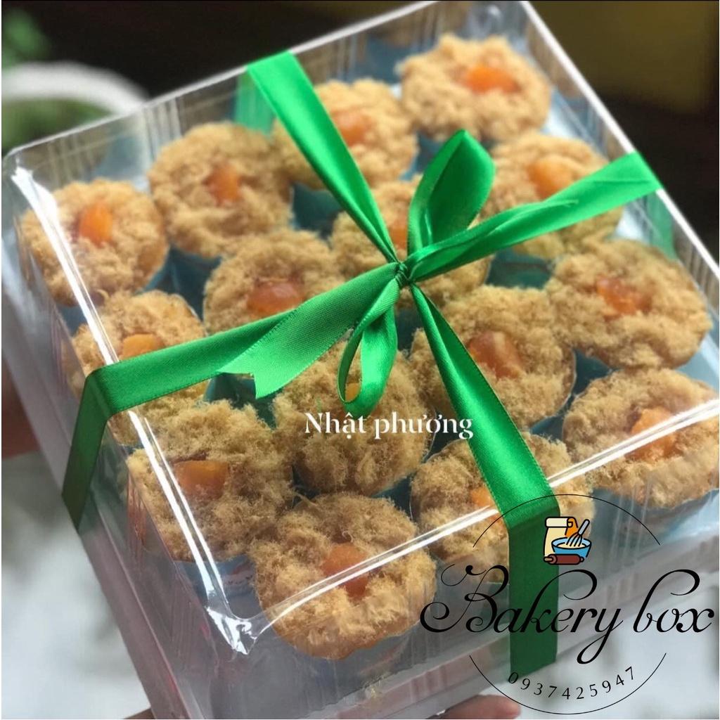 H121 | 10 Hộp Vuông Lớn Đựng Rau Câu Nổi - Bánh Bông Lan - Xôi Khuôn