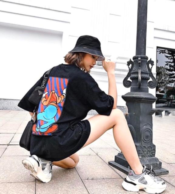 Áo thun from rộng dấu quần