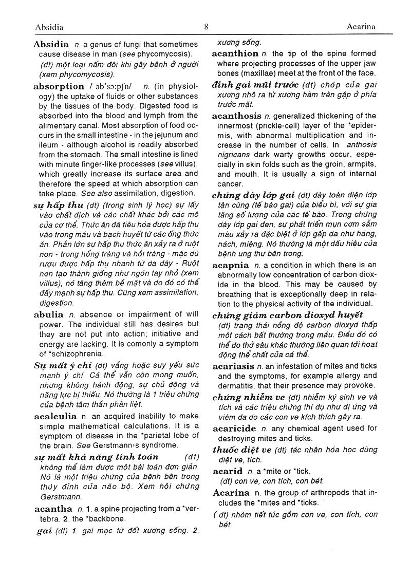 Từ Điển Y Học Anh - Việt