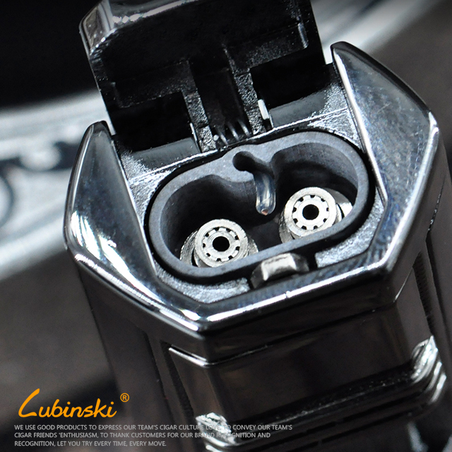 Vỏ Hột Quẹt Bật Lửa Khò 2 Tia C.ohiba Lubinski SK33 cob3020 Kèm Đục I Ga Tiện Lợi Đẹp Độc Lạ - Dùng Gas Cao Cấp