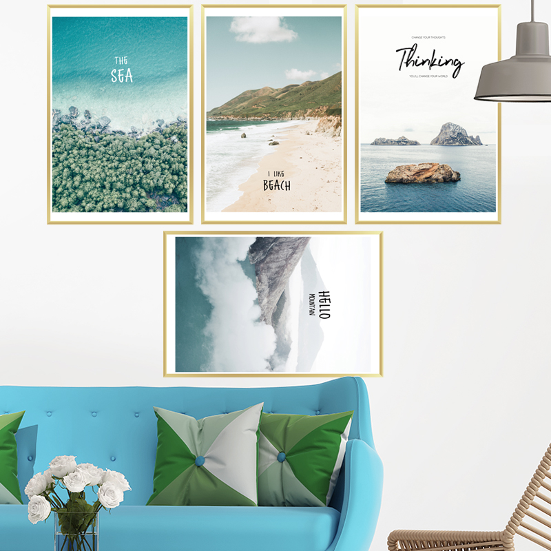 Sticker Decal Dán tường các mẫu khung tranh siêu đẹp in màu chất lượng cao có keo mặt sau