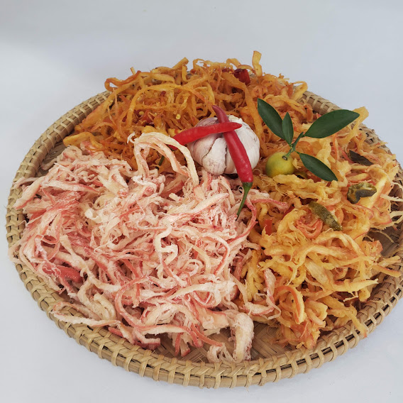 Đặc Sản Nha Trang - Mực Xé Sợi 3 Vị , Seavy Hộp 500G