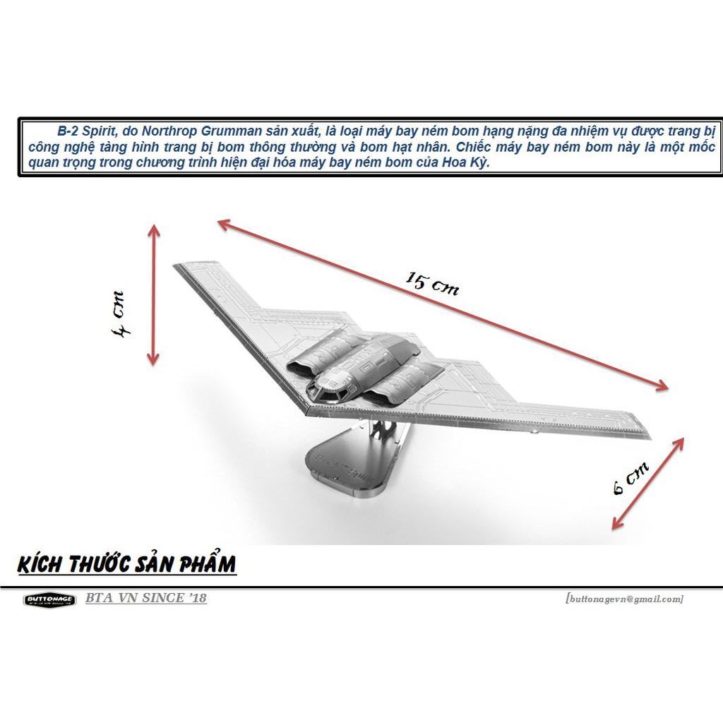 Mô Hình Lắp Ráp 3d Máy bay tàng hình B-2 Spirit