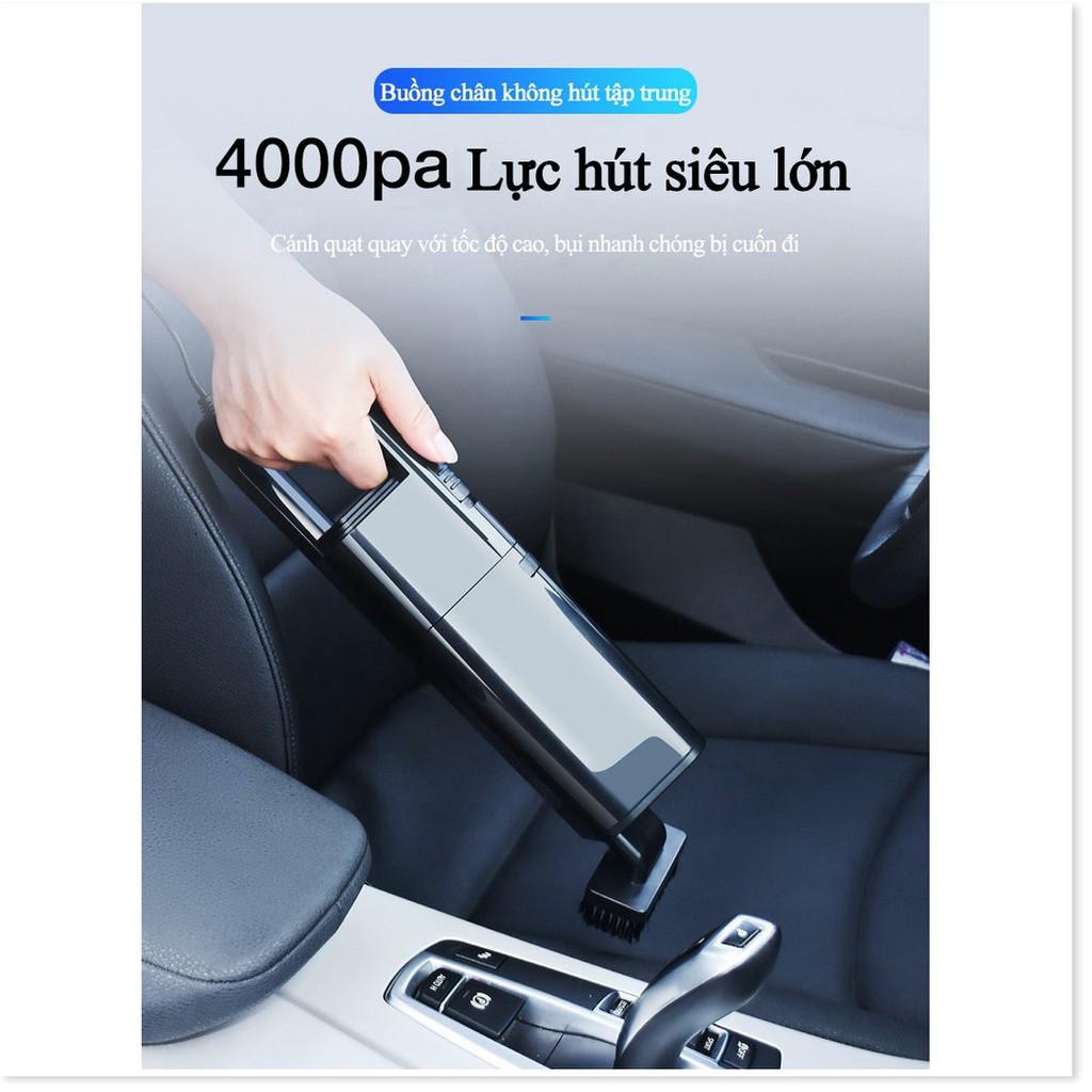 Hút bụi ô tô khô ước 12v 120w AKS-8001C không dây Pin sạc 2000mah