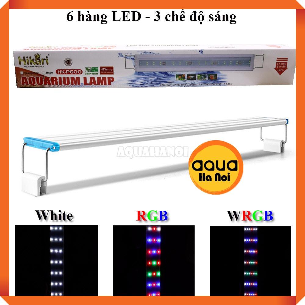 Đèn LED hồ cá thủy sinh WRGB Hiraki HKP - 6 hàng bóng - dài 20/30/40/50 cm -