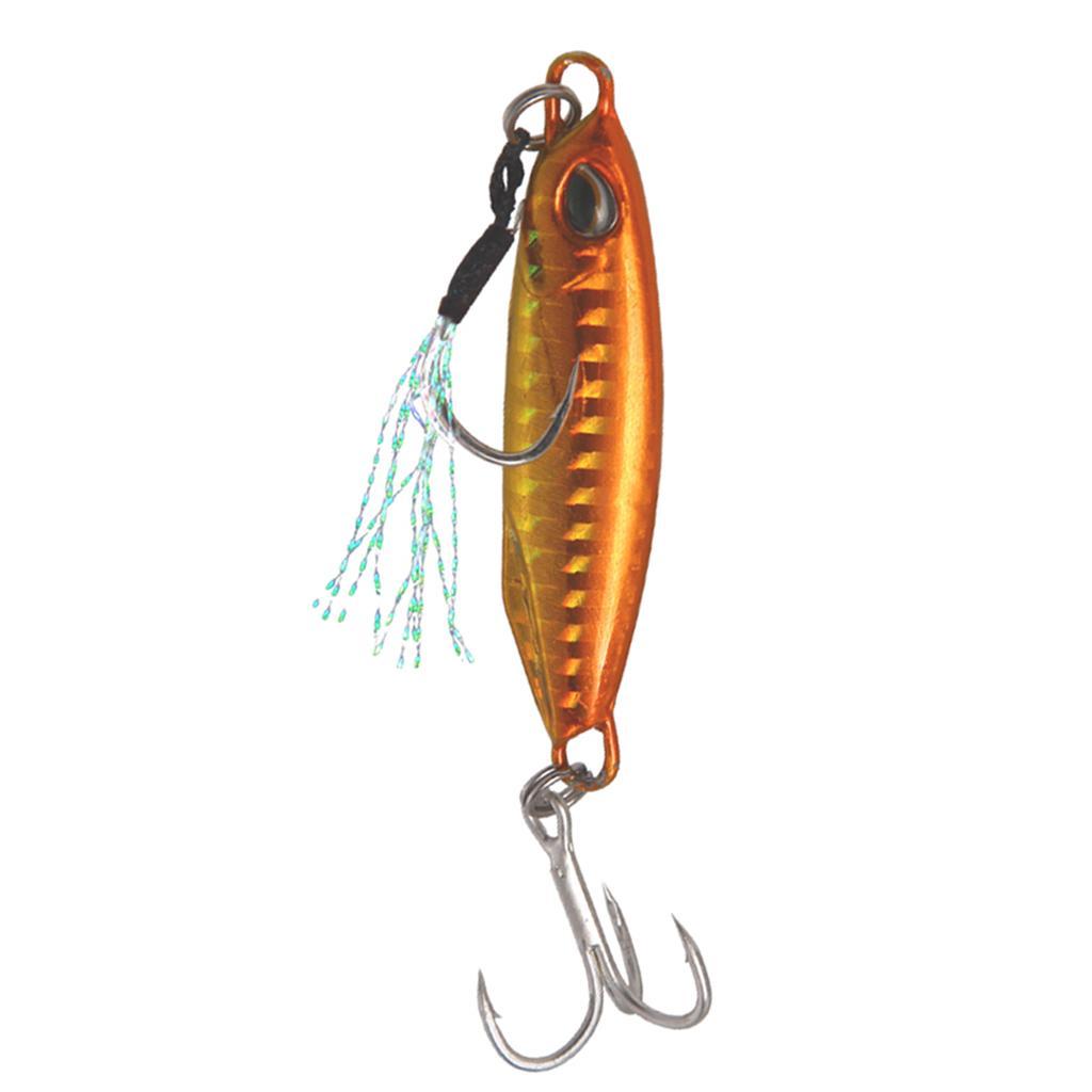 Life-like Metal Hard Jigging Lead Fish 16g 5cm Minnow Fishing Lure 3D Eyes