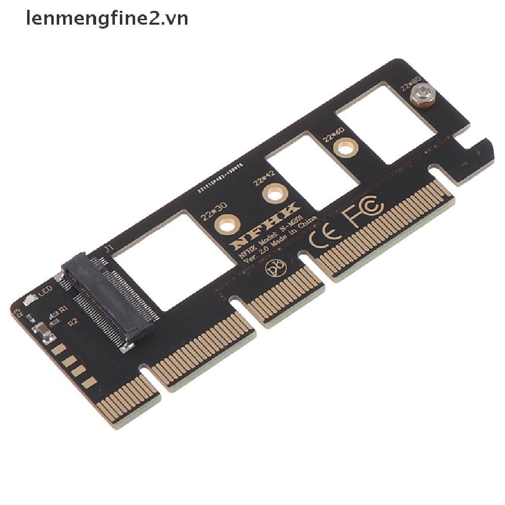 {FCC} PCIe NVMe m.2 ngff ssd to pci-e pci express 3.0 x4 x8 x16 adapter card convert {lenmengfine2}