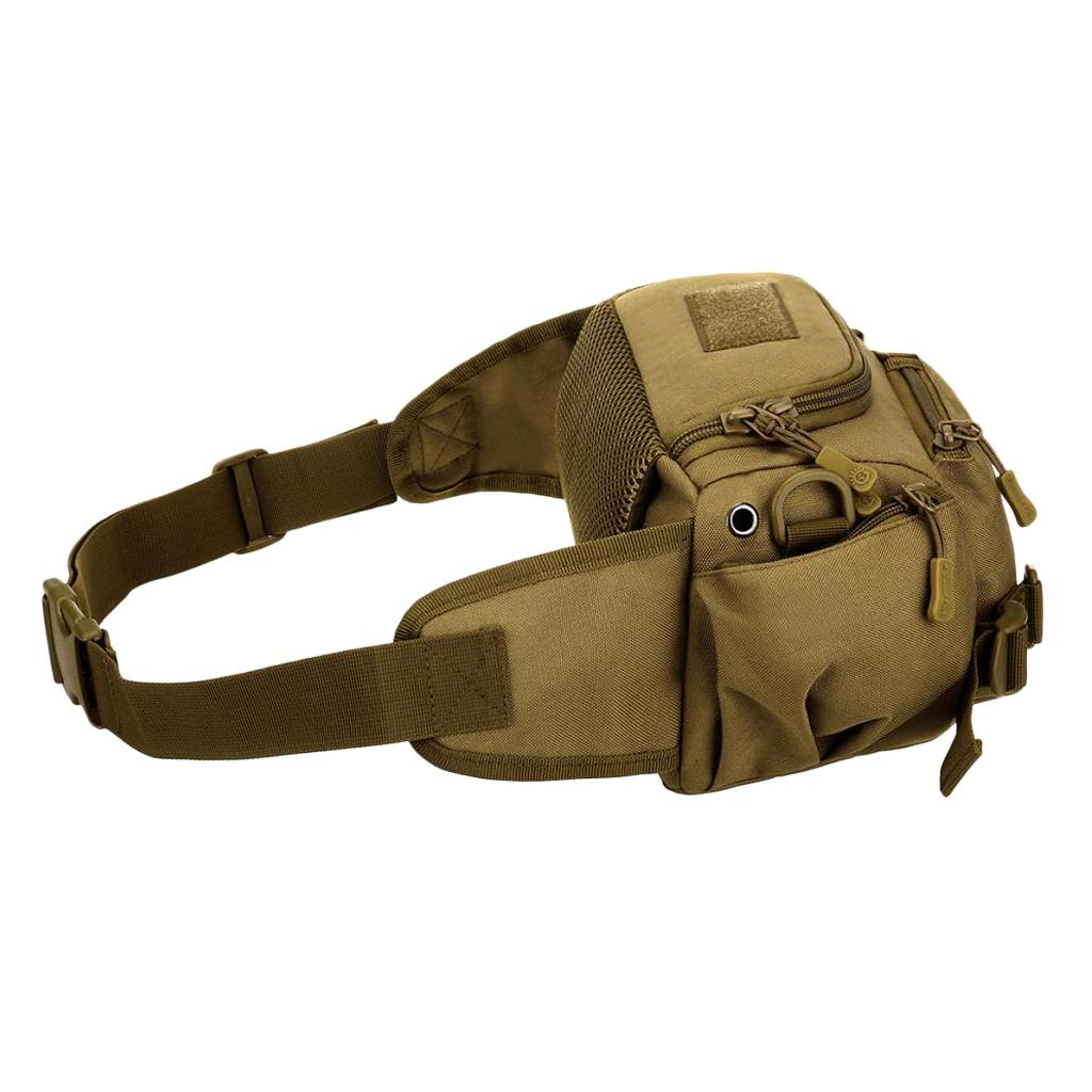 Outdoor Sports Camping Travel Fanny Pack Waist Bag Bum Pouch Coyote
