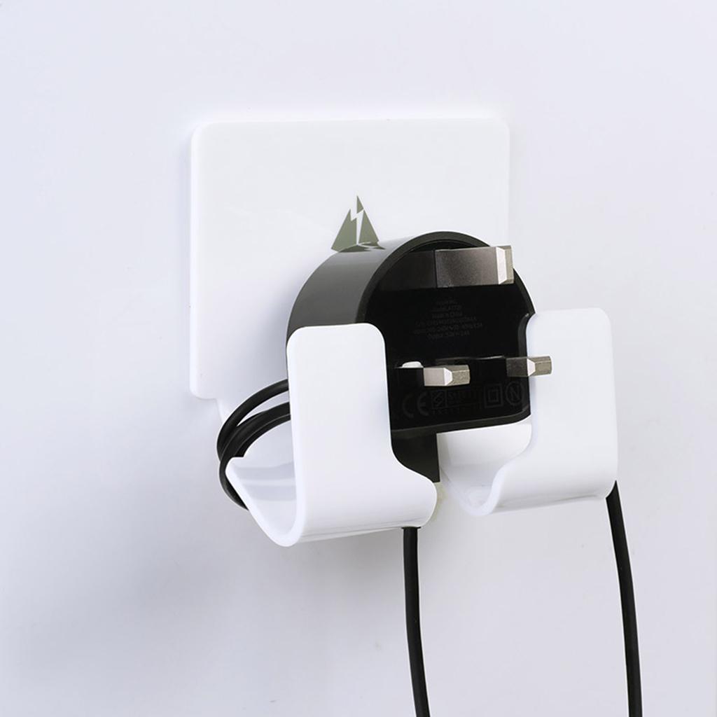 Plug Hook Holder Adhesive Cell Storage Wall Hook Charger Holder