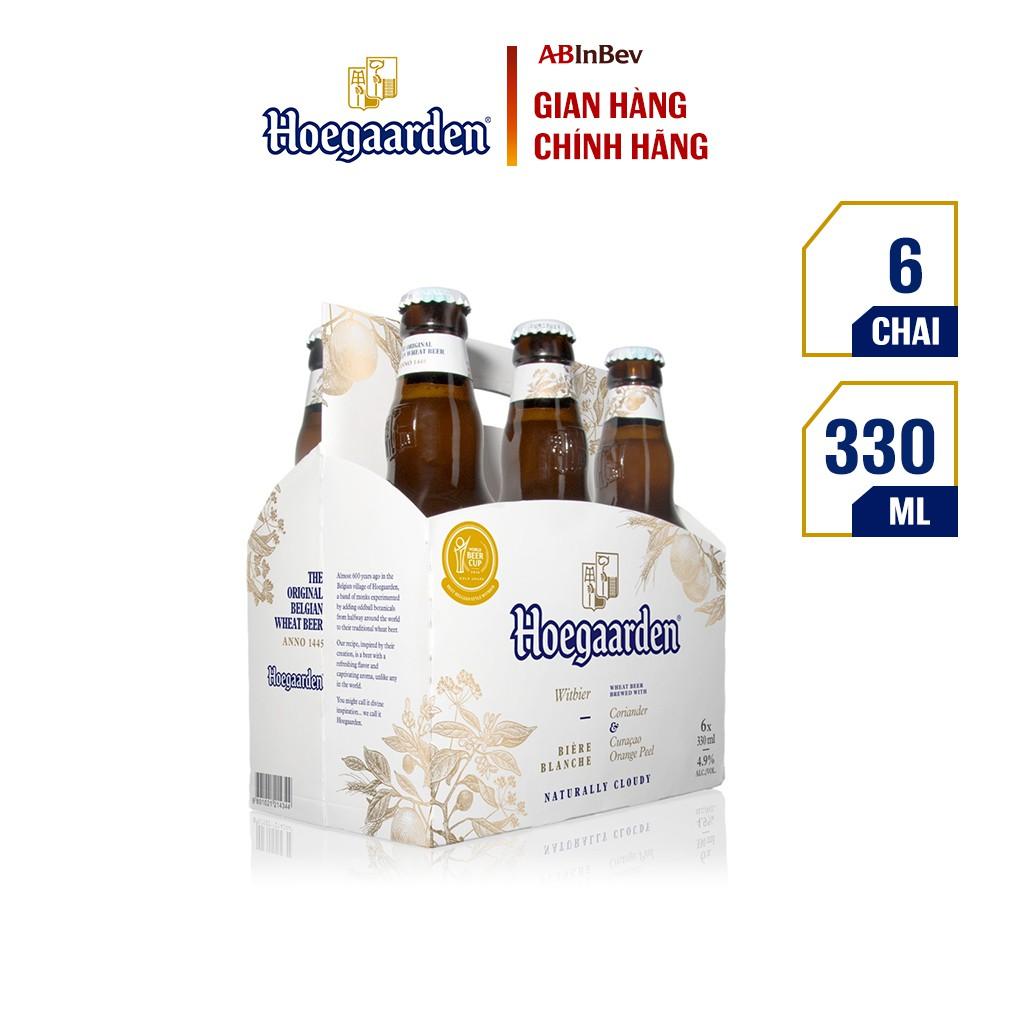 Lốc 6 Chai Bia Hoegaarden White (330ml/ chai)