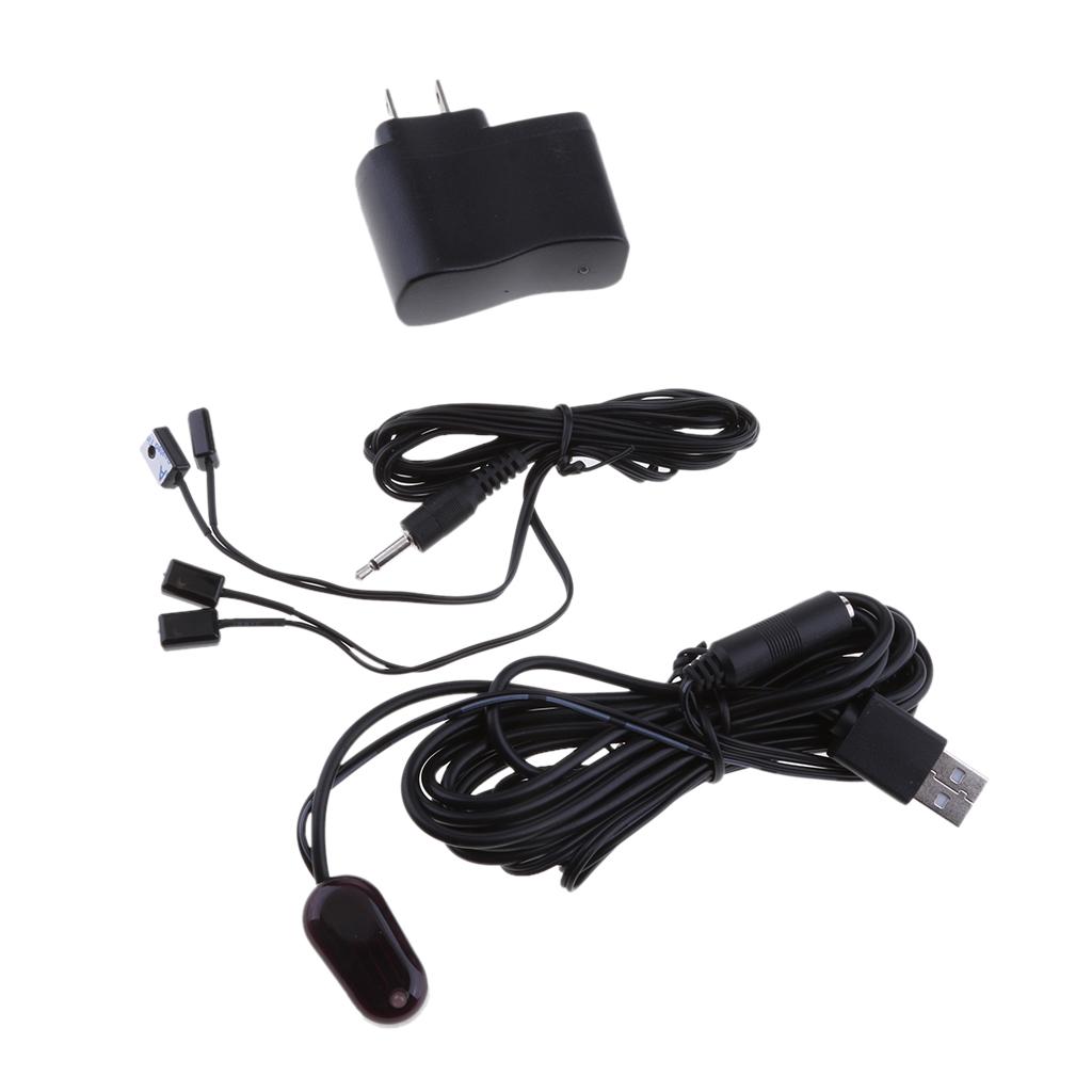 US IR Infrared Remote Control Repeater 4 Transmitter 1 Receiver Cable Television Tool