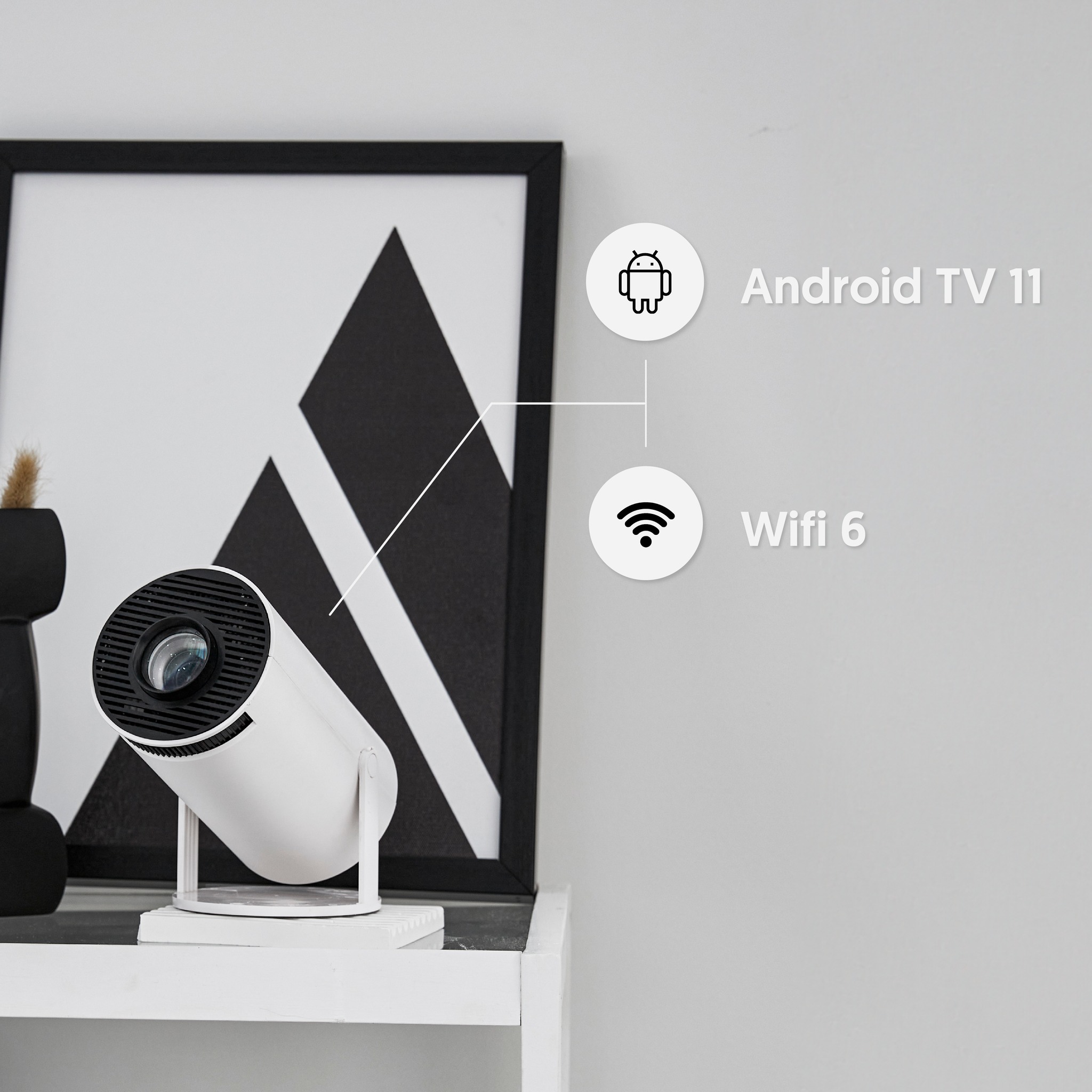 Máy Chiếu Mini BEECUBE X1 Gen 2 2023 Android TV - Auto Keystone - Kết nối nhiều thiết bị - Bảo Hành 12 Tháng - Hàng Chính Hãng