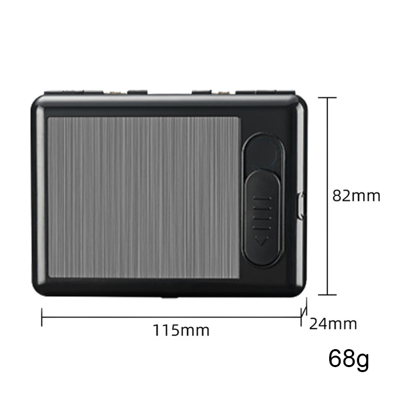 Bật Lửa Điện Kiêm Hộp Đựng Thuốc Kẹp 20Đ Vân Xước - Sạc Điện