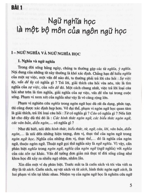 Sách - Ngữ Nghĩa Học (DN)