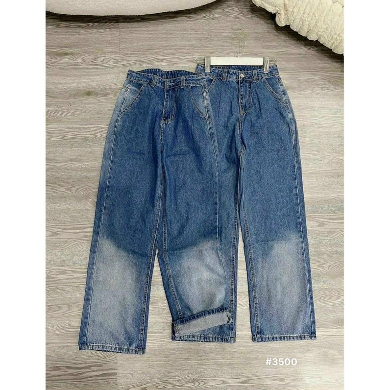 QUẦN BAGGY JEAN NỮ ỐNG SUÔNG LOANG MÀU CÁ TÍNH