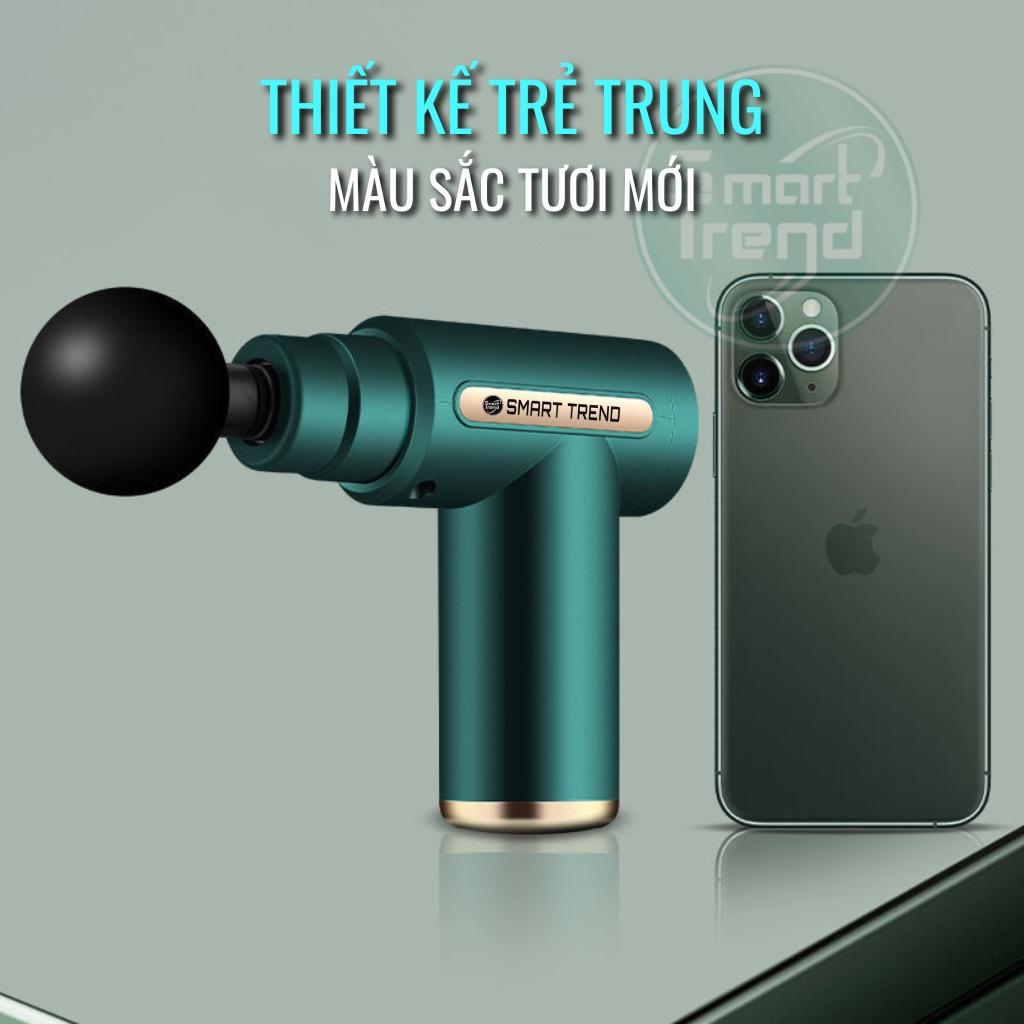 Máy massage cầm tay mini đấm lưng mát xa trị liệu cổ vai gáy 4 đầu 6 chế độ MSCB
