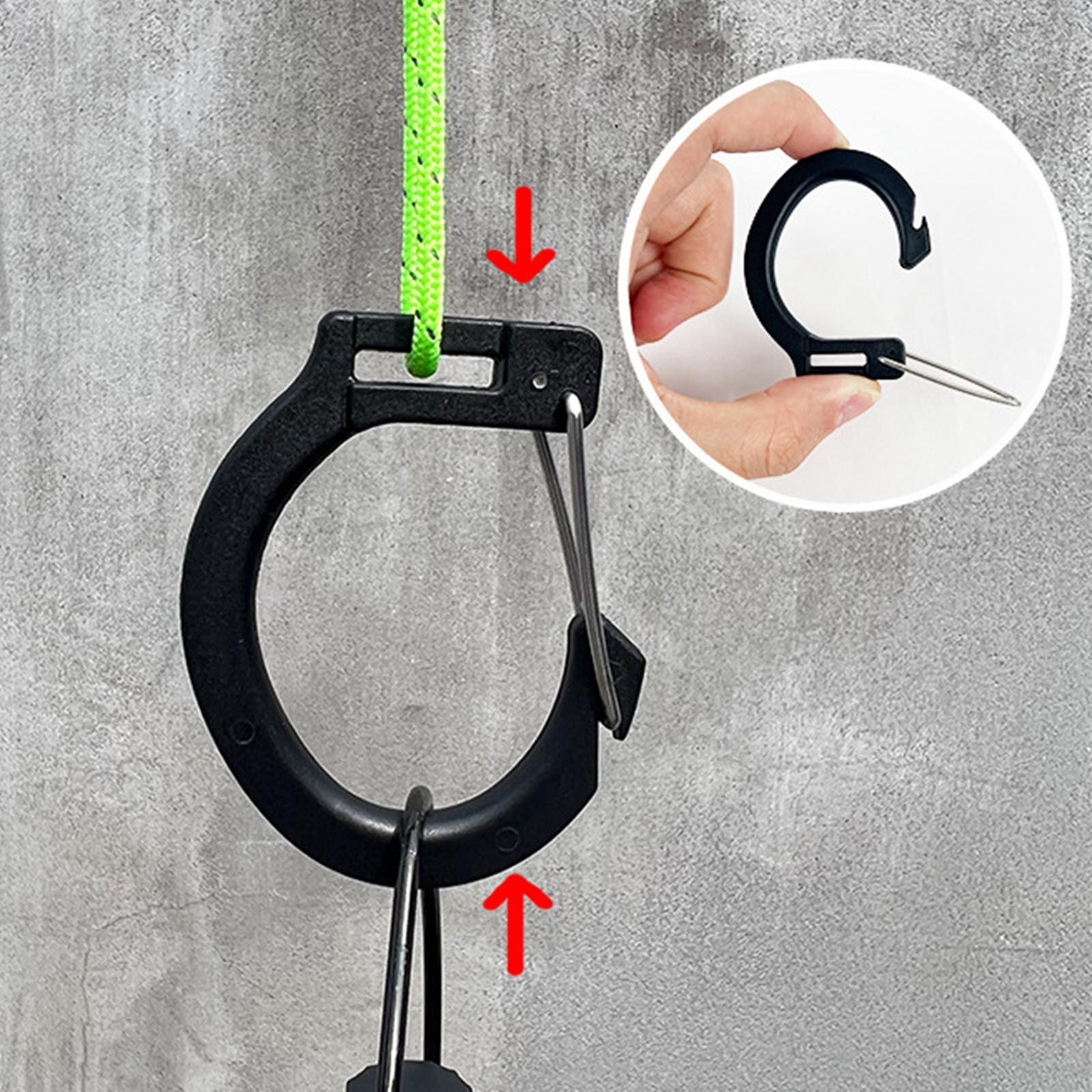Camping Tent Hook Spring Snap Hook Small for Backpacking Canopy Flashlight