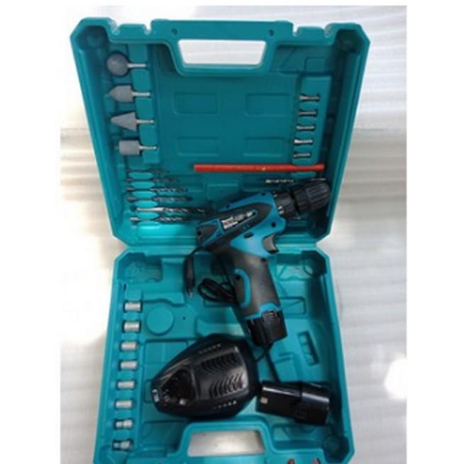 MÁY KHOAN PIN MAKITA 12V + hộp dụng cụ