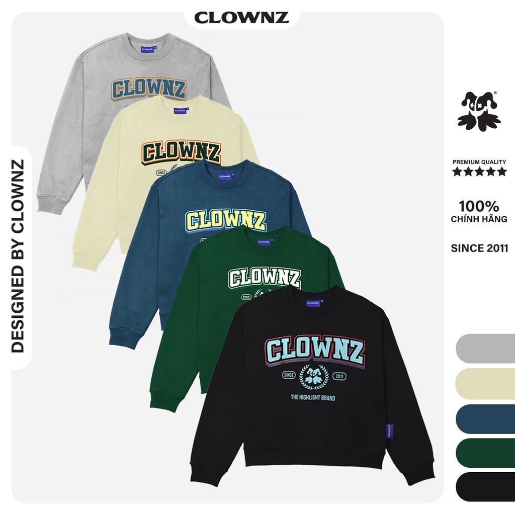 Áo sweater cograue nỉ bông Academy basic dài tay cổ tròn form rộng nam nữ ulzzang