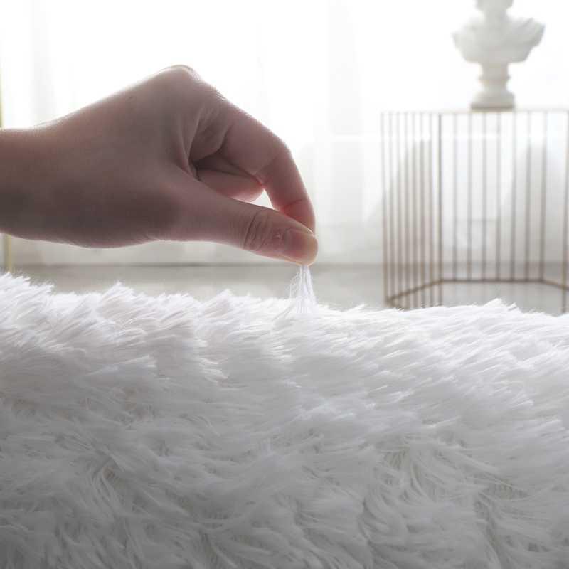 Thảm Lông Trải Sàn Trang Trí Nhà Cửa - Lót Phòng - Thảm Cạnh Giuờng Ngủ Màu Trơn Size 50x1m6