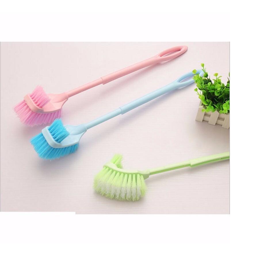 Bộ 2 Chổi cọ toilet, nhà vệ sinh 2 đầu thông minh