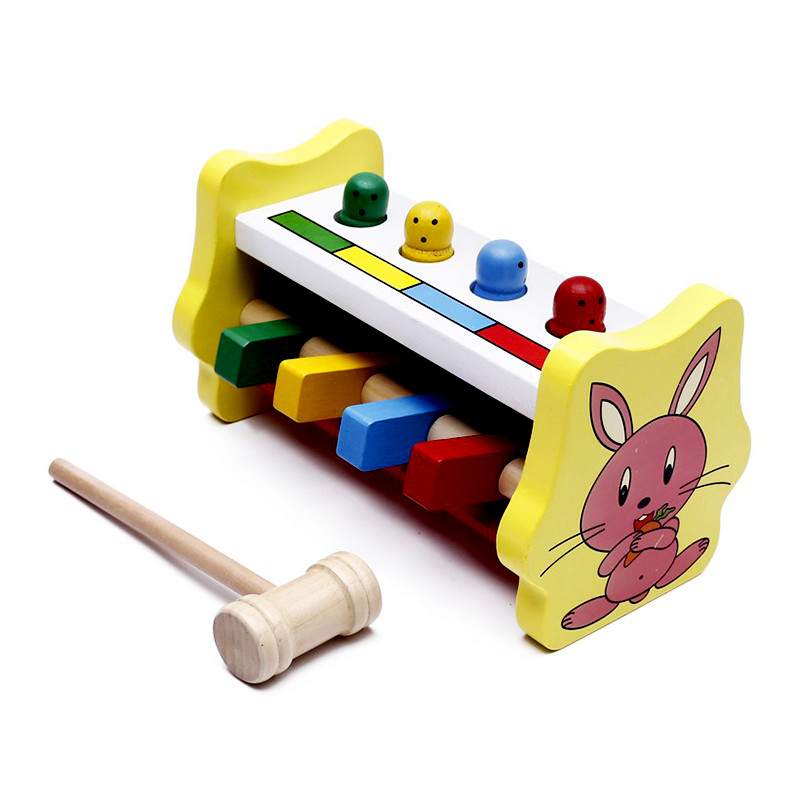 Đồ chơi gỗ cao cấp - Đập chuột con thỏ Nemotoys