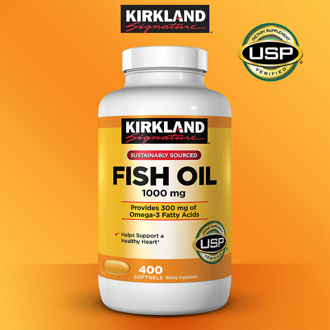 Omega 3 Fish oil Kirkland Hỗ trợ sức khỏe não bộ, Tim mạch, Khớp, Bổ mắt, Và tăng sức khỏe tổng thể - QuaTangMe Extaste