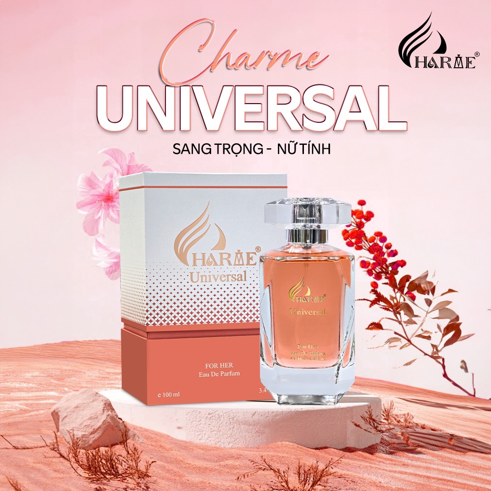 Nước Hoa Nữ Charme Universal 100Ml Lưu Hương Lâu Phong Cách Sang Trọng Nữ Tính Thanh Lịch Chính Hãng