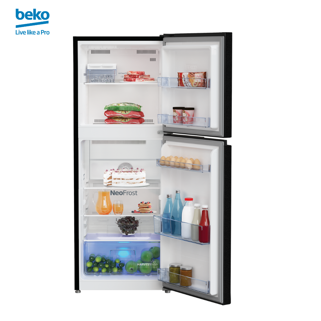 Tủ Lạnh 2 Cửa Ngăn Đá Trên BEKO Dung Tích 210 Lít, Mặt Giả Gương, Công Nghệ Tiết Kiệm Điện - RDNT231I50VHFU - Hàng Chính Hãng