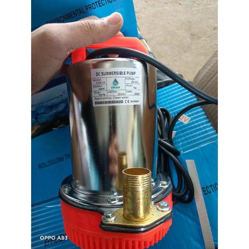 Máy bơm chìm 180w dùng điện 12v được dùng để bơm nước sạch, nước thải, bơm nước trên ghe tàu