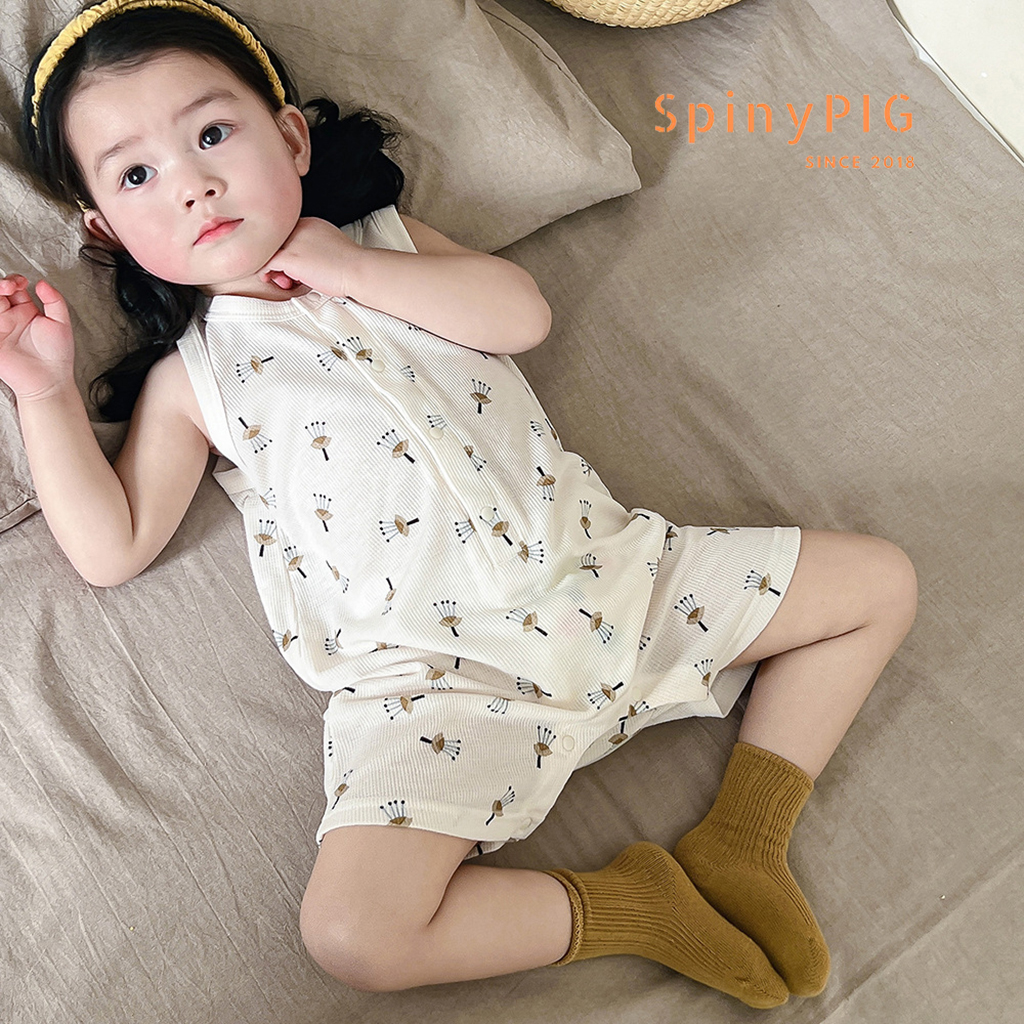 Bộ body cho bé sơ sinh 0-3 tuổi body đùi vải Waffle cao cấp mềm mát cho bé trai bé gái mùa hè