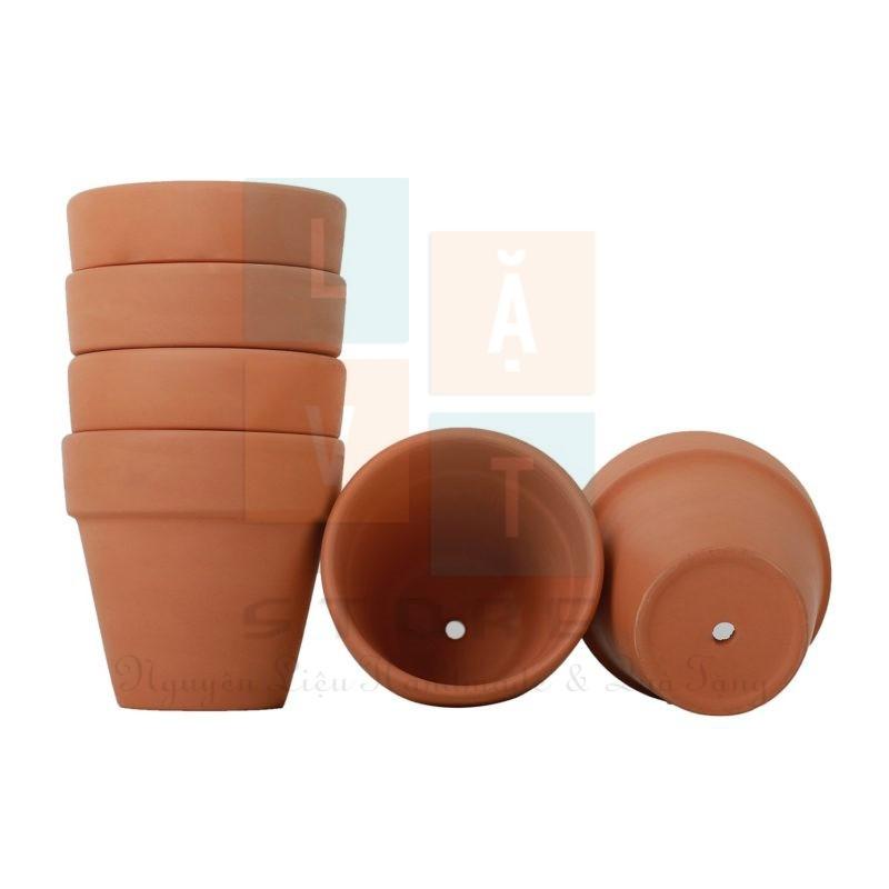 Chậu đất sét Nung Mini Size để làm đồ handmade, trồng sen đá.