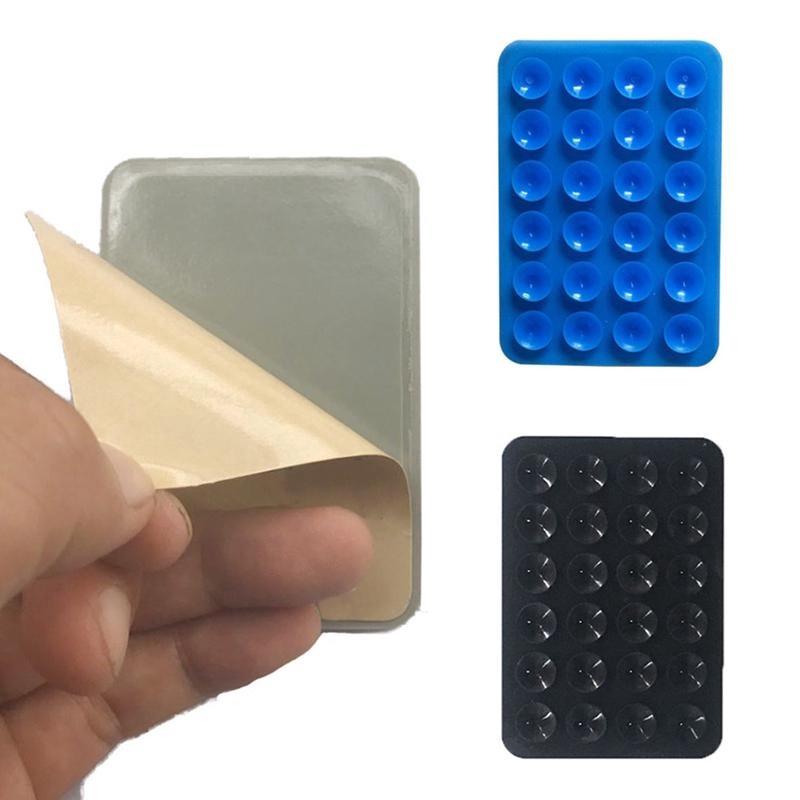 Set 5 Đệm Silicone Hai Mặt Có Giác Hút Gắn Điện Thoại Dài 3M