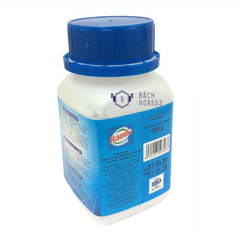 Bột thông cống Hando 280g hộp lớn siêu mạnh - Thông tắc cống, ống thoát nước, bồn rửa mặt