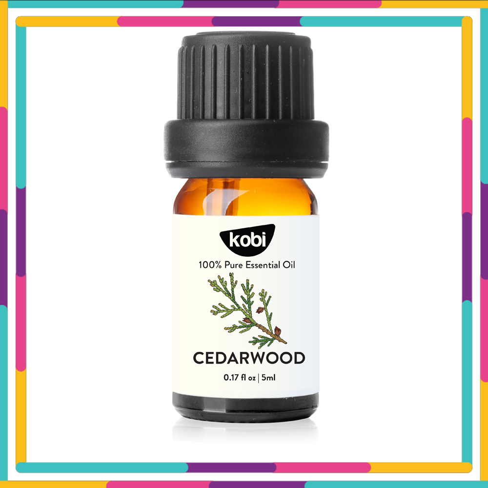 Tinh Dầu Hoàng Đàn Kobi Cedarwood Essential Oil Dùng Xông Phòng, Giúp Khử Trùng, Giảm Đau, Chống Viêm Nhiễm Hiệu Quả - 5ml