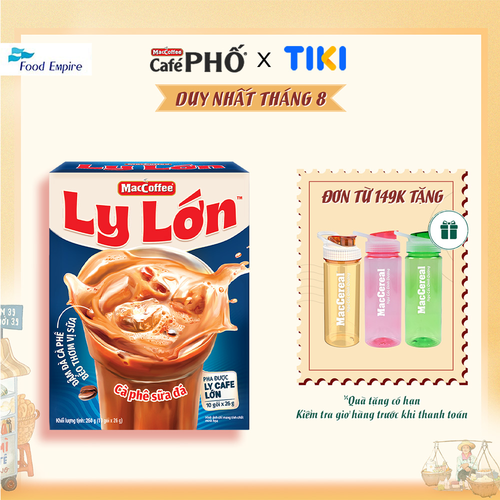 Cà phê Ly Lớn - Maccoffee (hộp 10 gói x 26g)