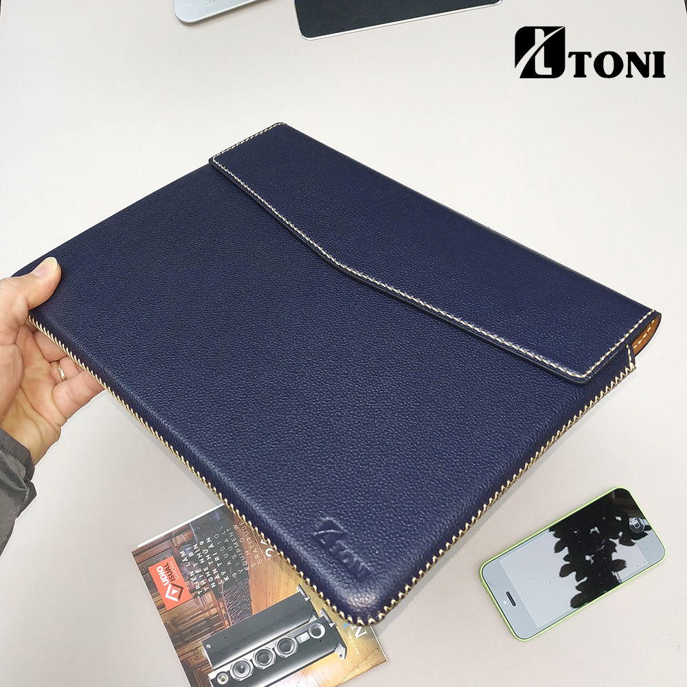 Bao da thật Toni bảo vệ Macbook, Laptop 12 inch