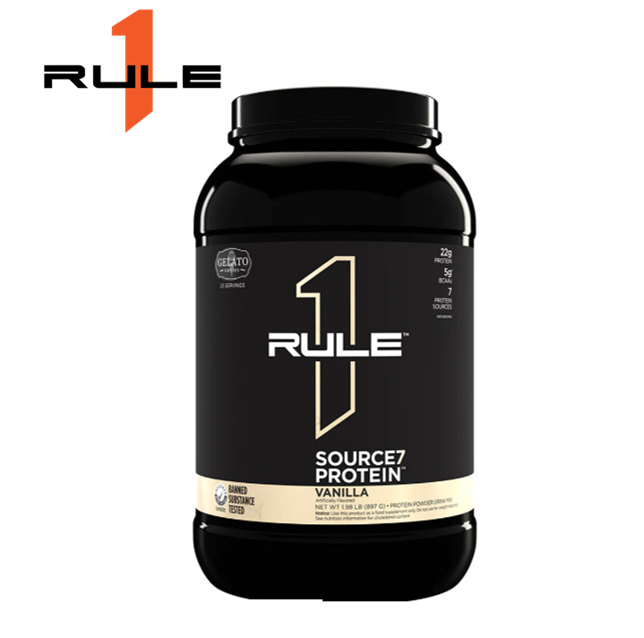 Whey từ 7 loại protein Rule 1 Source 7 Protein 1.9lb tặng Rule 1 Shaker