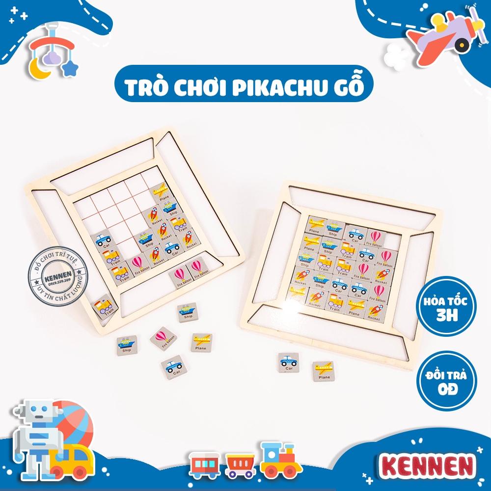 Bảng pikachu bằng gỗ phát triển tư duy logic cho bé