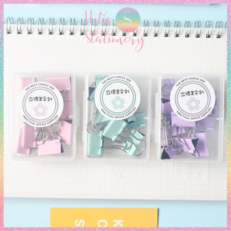 Kẹp giấy kim loại màu Macaron