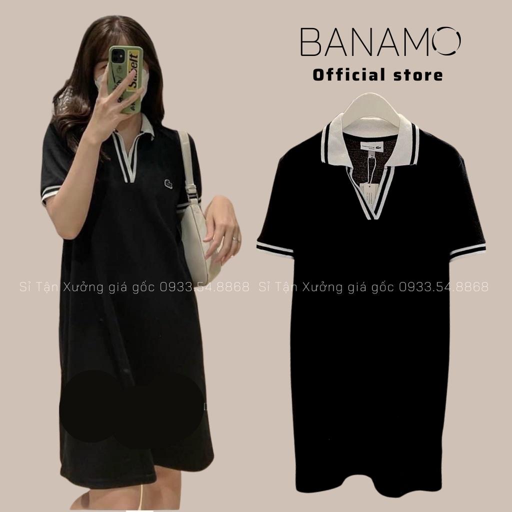 Váy suông nữ thể thao siêu đẹp thời trang Banamo Fashion váy suông màu đen 5914