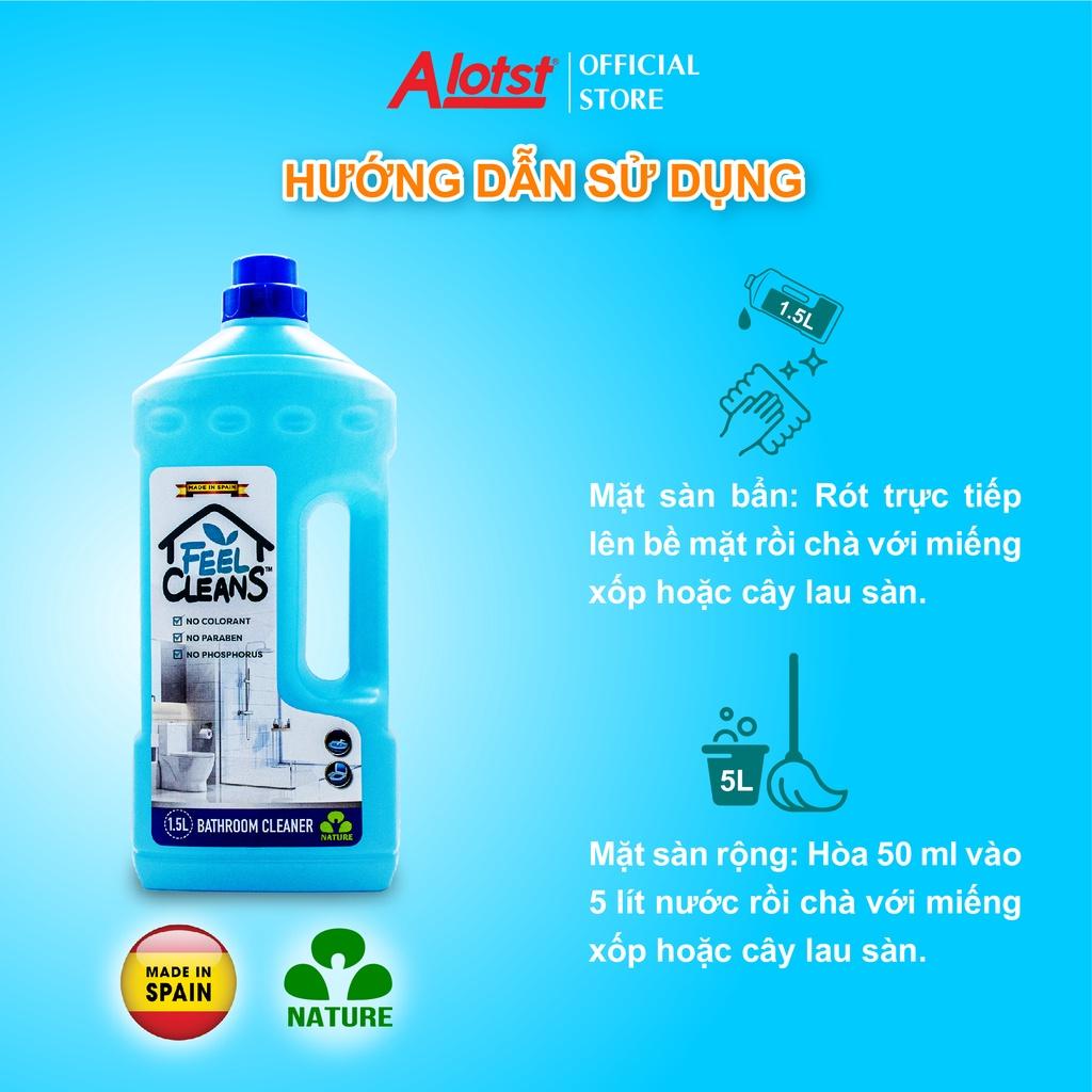 Nước lau phòng tắm FeelCleans 1.5 Lít made in Spain