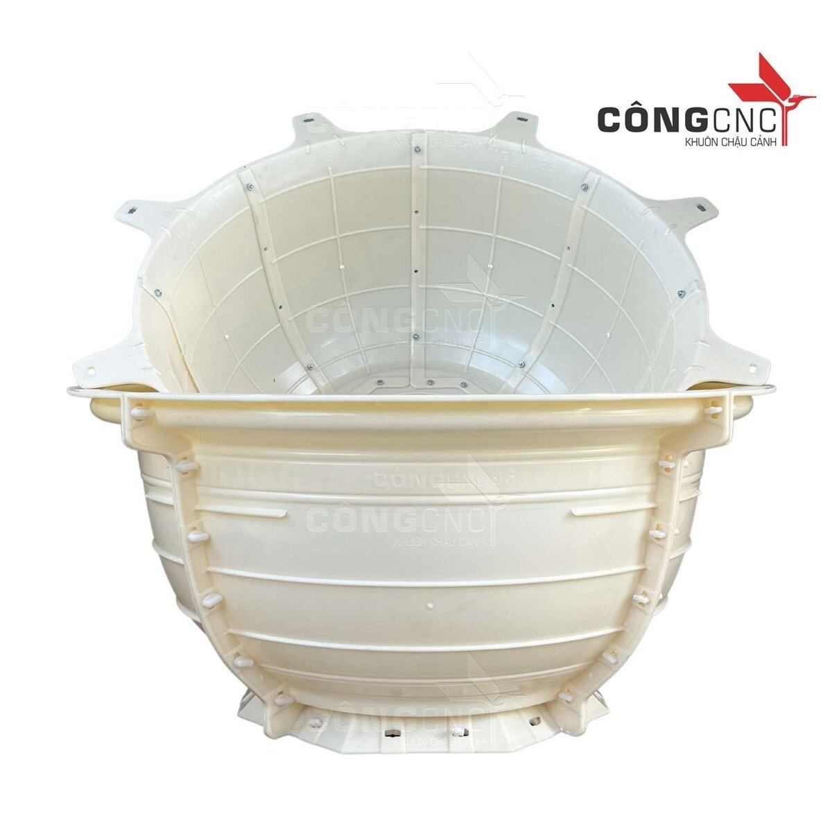 Khuôn Đổ Chậu Cảnh ABS, Khuôn Chậu Tròn Trơn 86- Không Chân Đôn