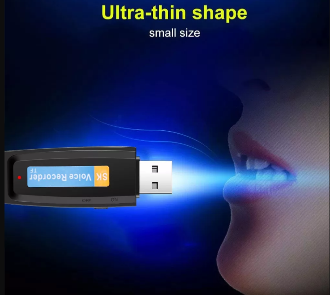 Ghi Âm Kỹ Thuật Số USB Mini Cao Cấp Pin Sạc Ổ Đĩa Flash USB 3.0 RECORD