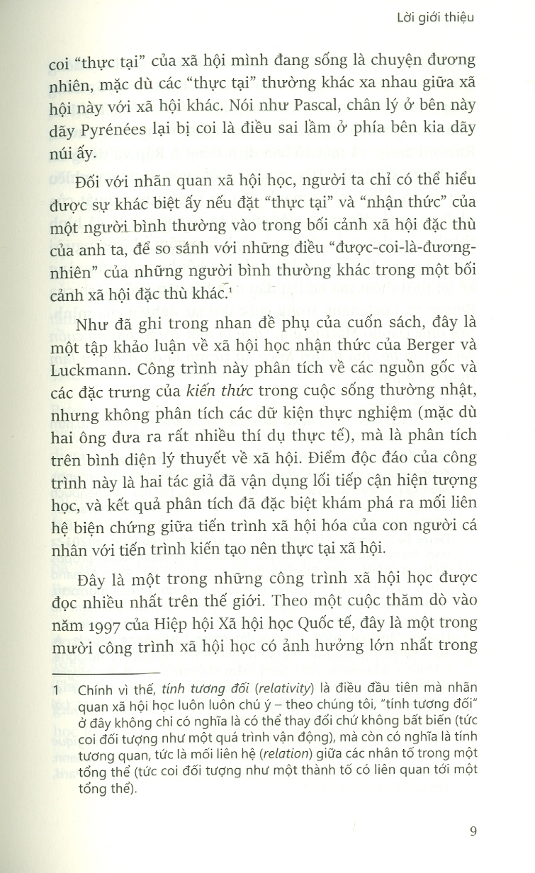 Sự Kiến Tạo Xã Hội Về Thực Tại - The Social Construction Of Reality (Bìa Cứng)