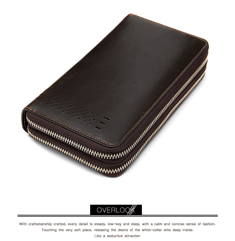 Ví cầm tay nam DA BÒ THẬT  - BEE GEE VNA9028